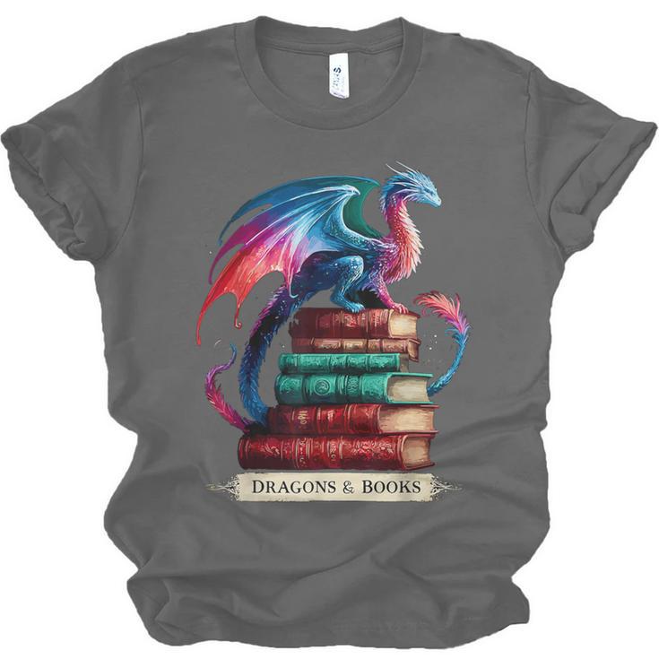 Dragons And Books Dragonworm Book Lover Reading Unisex Jersey T-Shirt Dragons And Books Dragonworm Book Lover Reading Unisex Jersey T-Shirt