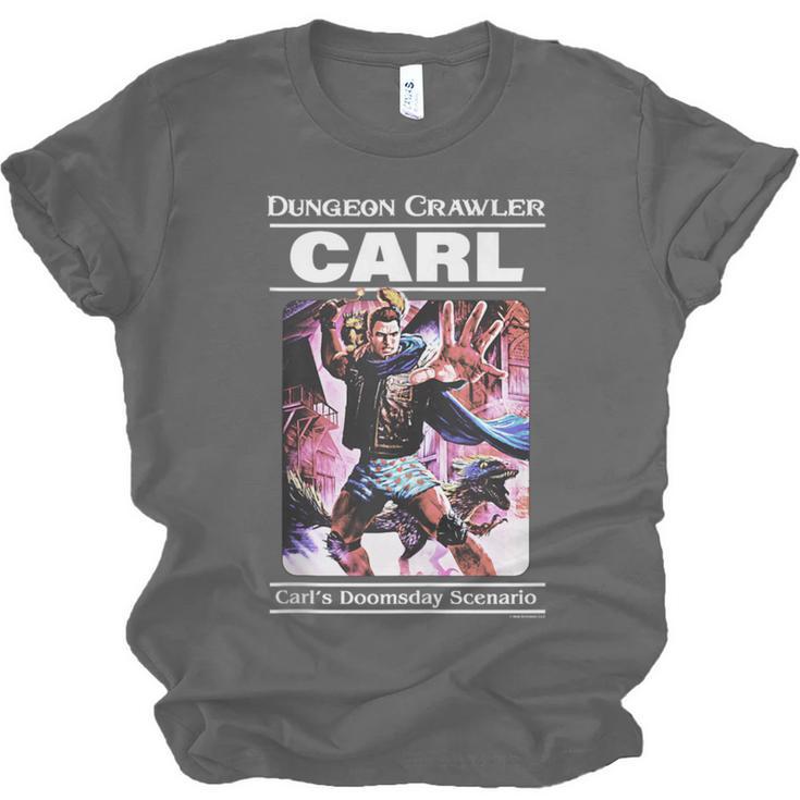 Dungeon Crawler Carl Vintage Paperback Illustration Book Unisex Jersey T-Shirt