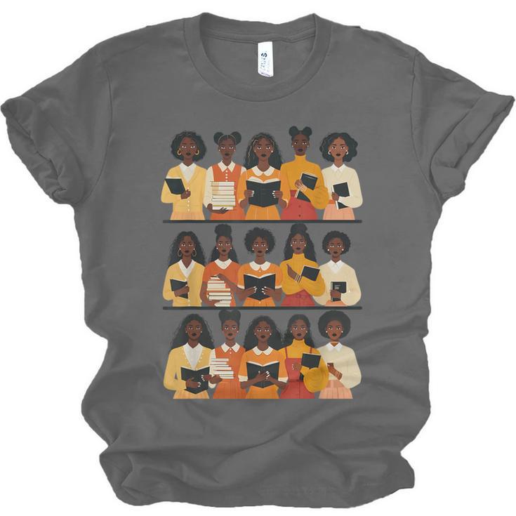Educated Afro Women Girl Reading Book Future HBCU Grad Unisex Jersey T-Shirt