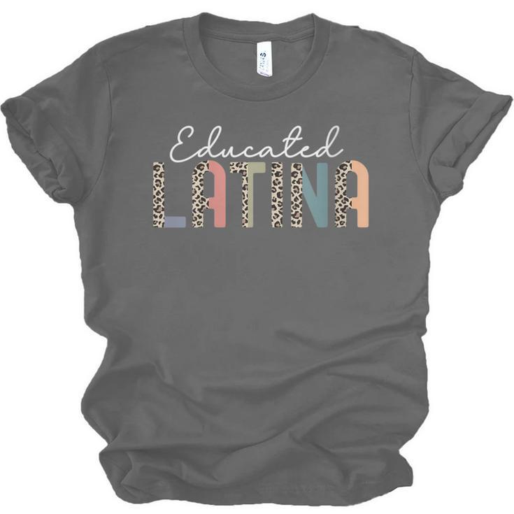 Educated Latina Proud Graduate Latinas Pride Graduation Unisex Jersey T-Shirt
