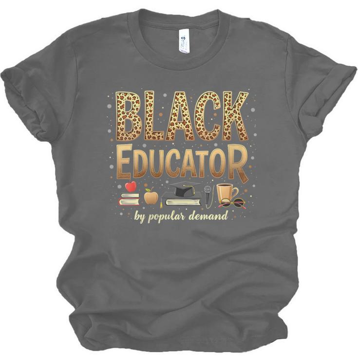 Educator By Popular Demand African American Book Lover Unisex Jersey T-Shirt