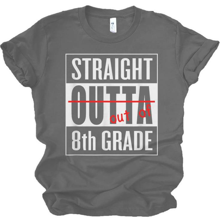 Eighth Grade Graduation Shirt Straight Outta 8th Grade Unisex Jersey T-Shirt