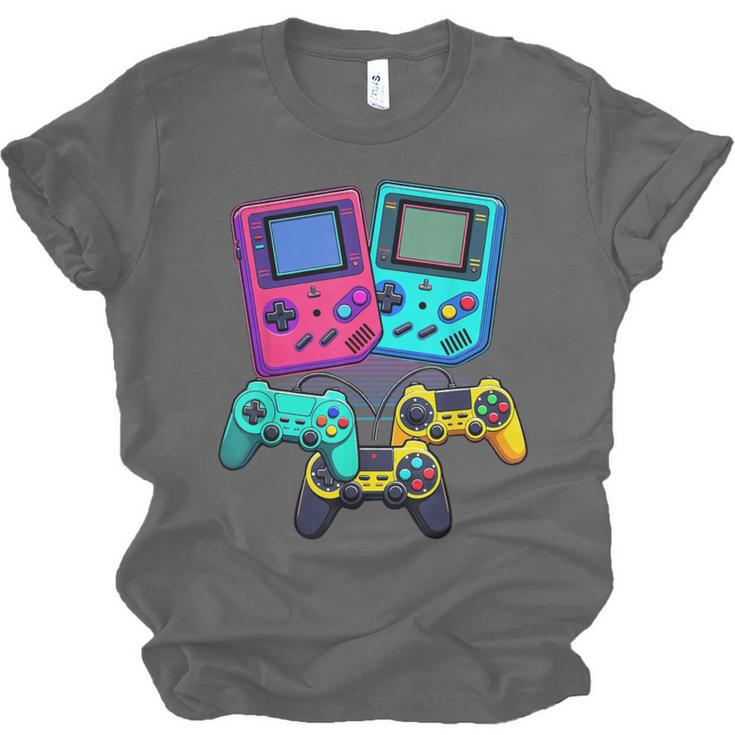 Eighties Console Controller Gaming Player Gadget Nostalgia Unisex Jersey T-Shirt