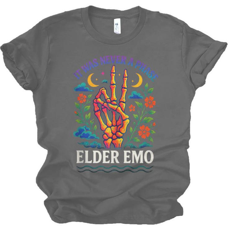 Elder Emo Nostalgia Skeleton Hand Unisex Jersey T-Shirt Elder Emo Nostalgia Skeleton Hand Unisex Jersey T-Shirt