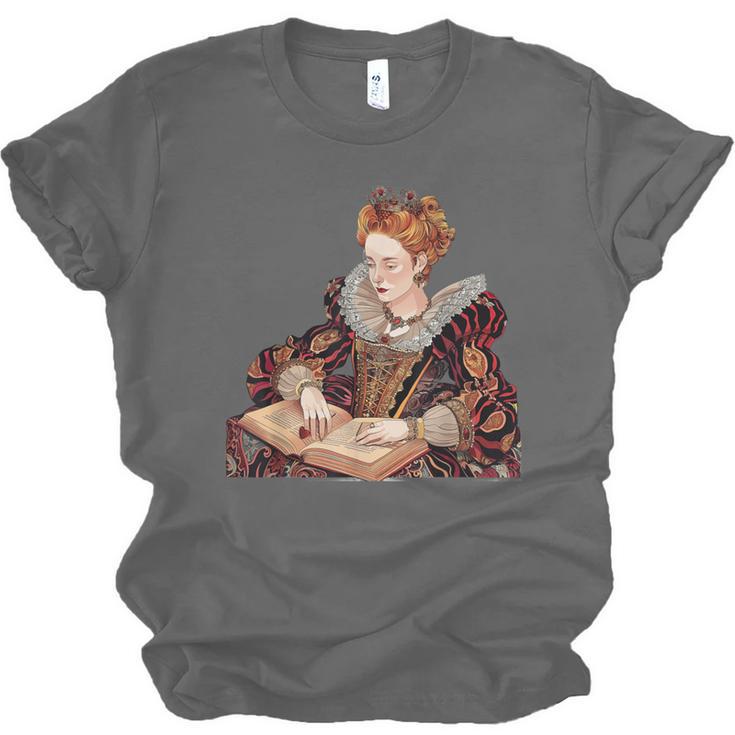 Elizabeth I Reading A Book Unisex Jersey T-Shirt