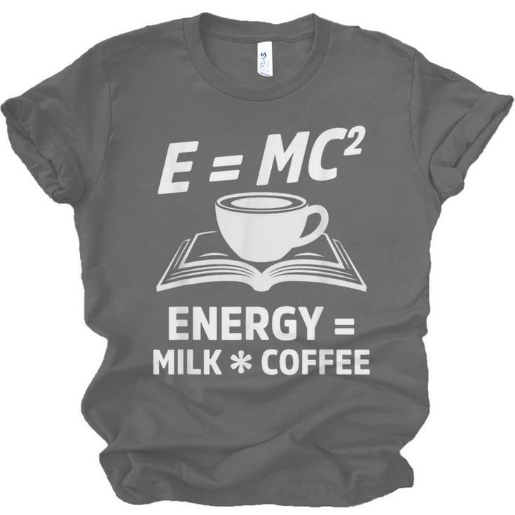 EMC2 Energy Milk x Coffee Science Book Math Lover Unisex Jersey T-Shirt