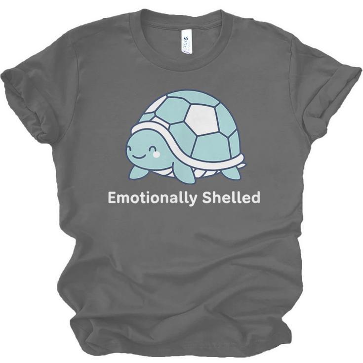 Emotionally Shelled Turtle Introvert Turtle Tee Unisex Jersey T-Shirt