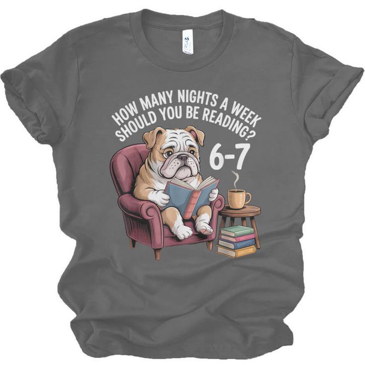 English Bulldog Dog Reading Book 67 Six Seven Meme Unisex Jersey T-Shirt English Bulldog Dog Reading Book 67 Six Seven Meme Unisex Jersey T-Shirt