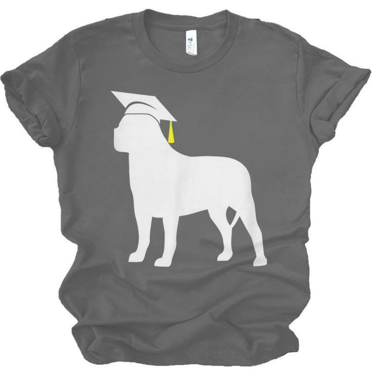 English Mastiff Graduation Dog Graduate Unisex Jersey T-Shirt
