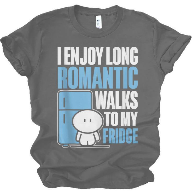 I Enjoy Long Romantic Walks To My Fridge Introvert Unisex Jersey T-Shirt