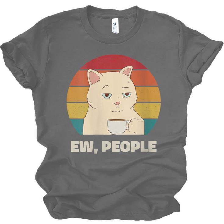 Ew People Introvert Cat Lover Crazy Colorful Cat Lady Unisex Jersey T-Shirt Ew People Introvert Cat Lover Crazy Colorful Cat Lady Unisex Jersey T-Shirt