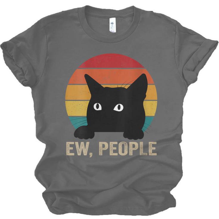 Ew People Introvert Cat Lover Cat Lady Vintage Unisex Jersey T-Shirt Ew People Introvert Cat Lover Cat Lady Vintage Unisex Jersey T-Shirt