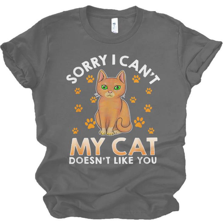 Excuse For Introverts My Cat Doesnt Like You Cat Unisex Jersey T-Shirt