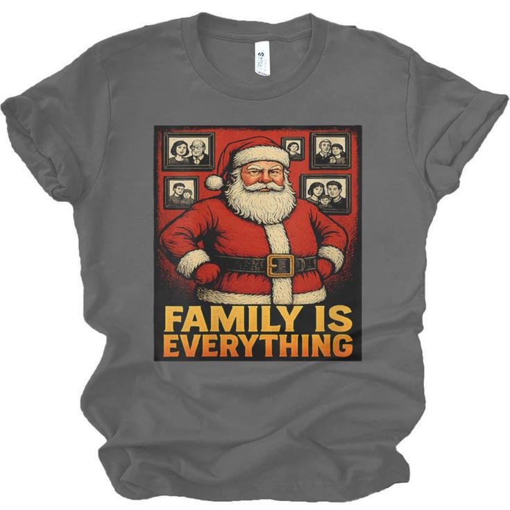 Family Christmas Retro Santa Holiday Nostalgia Vibes Unisex Jersey T-Shirt