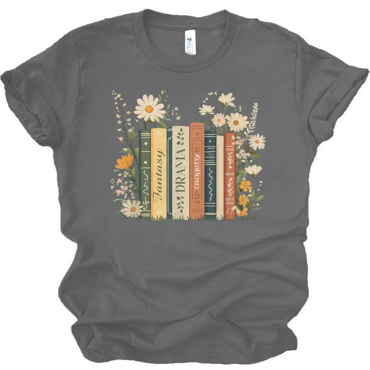 Fantasy Drama Tragedy Book Floral Subtle Unisex Jersey T-Shirt Fantasy Drama Tragedy Book Floral Subtle Unisex Jersey T-Shirt