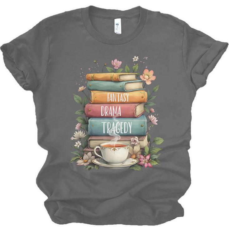 Fantasy Drama Tragedy Book Lover Subtle Watercolor Unisex Jersey T-Shirt Fantasy Drama Tragedy Book Lover Subtle Watercolor Unisex Jersey T-Shirt