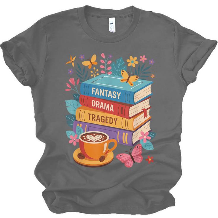 Fantasy Drama Tragedy Books Subtle Anti-Trump Unisex Jersey T-Shirt