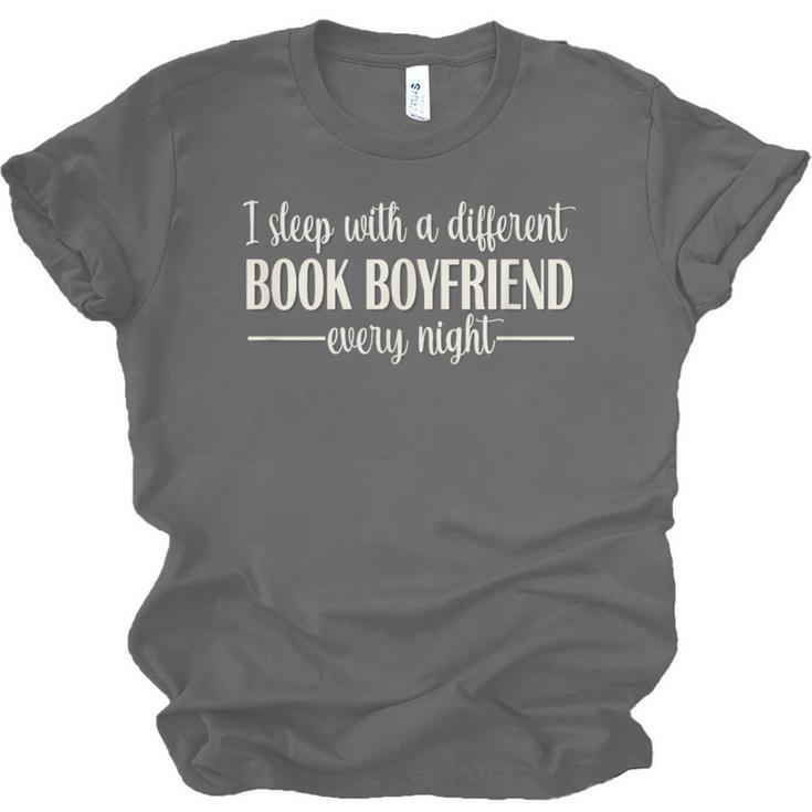 Fantasy Romantasy Novels Lover Sleep With Book Boyfriend Unisex Jersey T-Shirt Fantasy Romantasy Novels Lover Sleep With Book Boyfriend Unisex Jersey T-Shirt