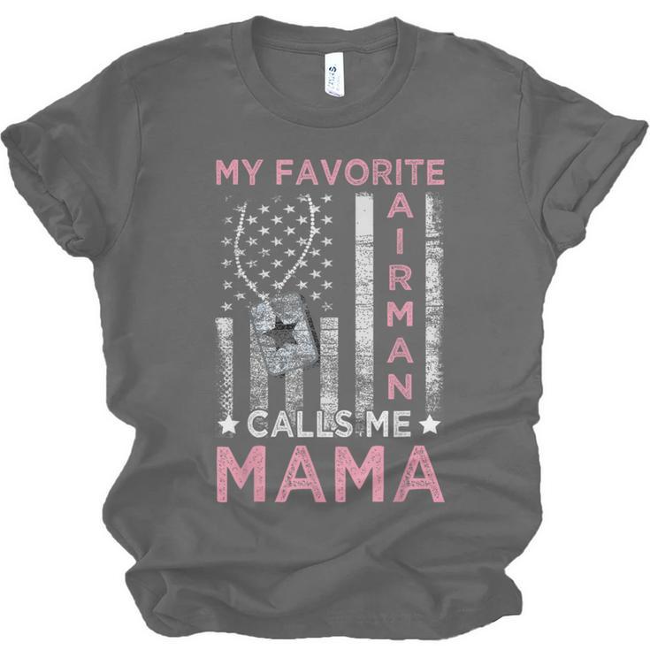 My Favorite Airman Calls Me Mama Airman Graduation Mom Unisex Jersey T-Shirt
