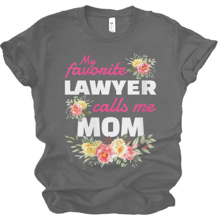 My Favorite Lawyer Calls Me Mom Graduation Unisex Jersey T-Shirt