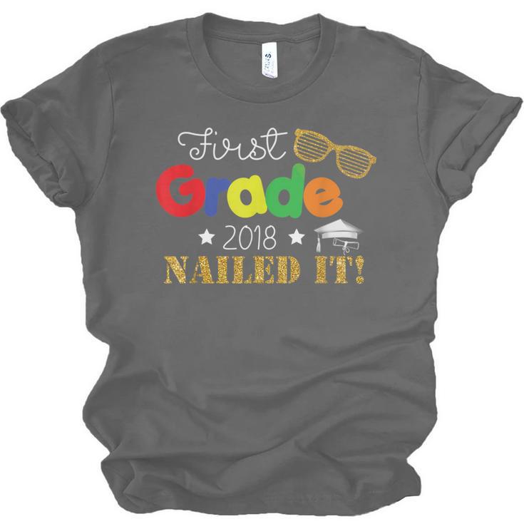 First 1st Grade 2018 Nailed It Graduation Shirt Unisex Jersey T-Shirt