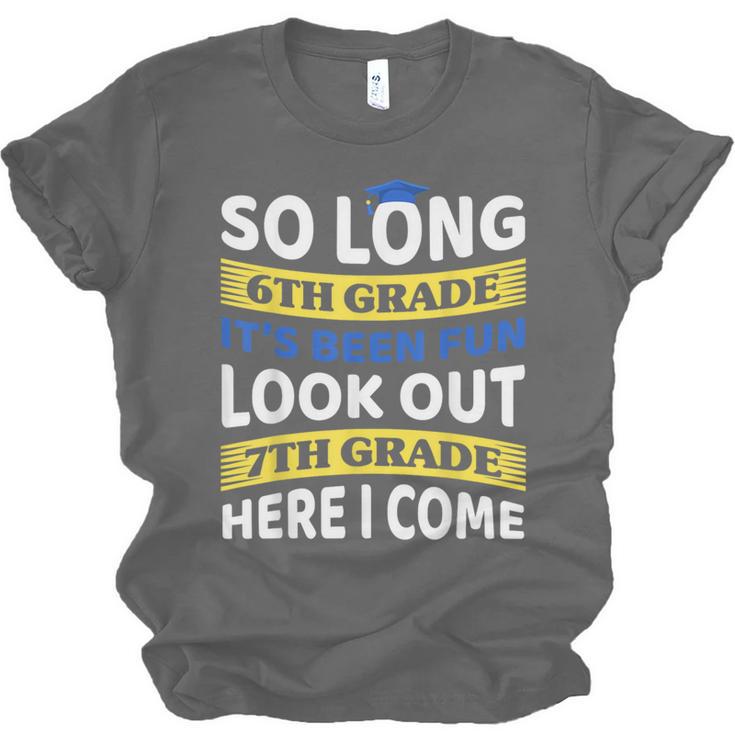 First Day School 7th Grade 6th Grade Graduation Unisex Jersey T-Shirt