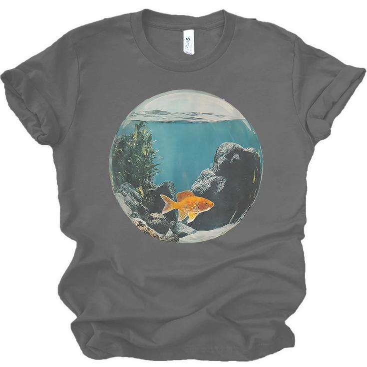 Fish Bowl Frutiger Aero Y2K Retro Vibes Unisex Jersey T-Shirt