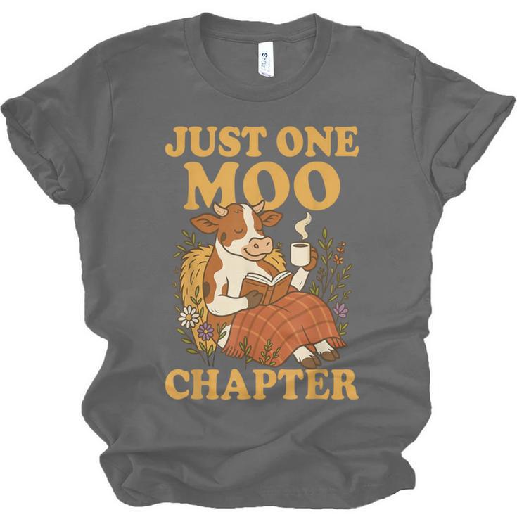 Floral Cow Reading Pun Just One More Chapter Cozy Book Lover Unisex Jersey T-Shirt Floral Cow Reading Pun Just One More Chapter Cozy Book Lover Unisex Jersey T-Shirt