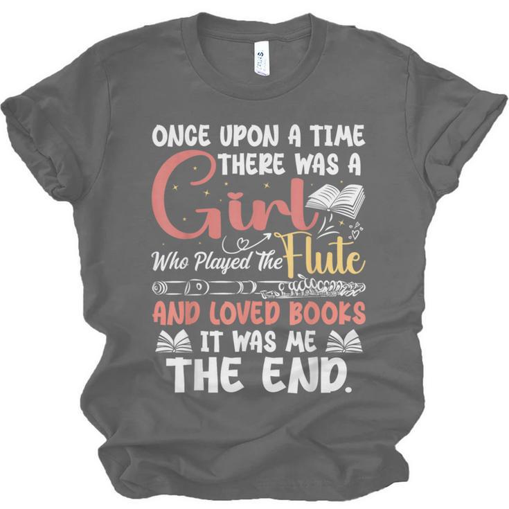 Flute Player Book Lover Flutist Marching Band Musician Flute Unisex Jersey T-Shirt