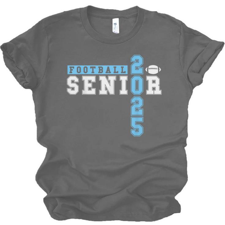 Football Senior Night Football Senior 2025 Graduation 27 Unisex Jersey T-Shirt