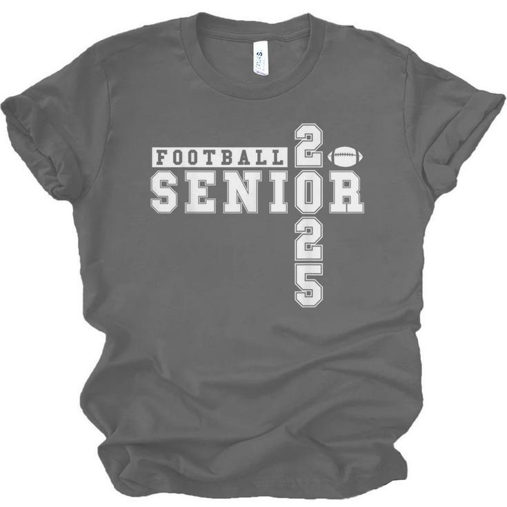Football Senior Night Football Senior 2025 Graduation 3 Unisex Jersey T-Shirt