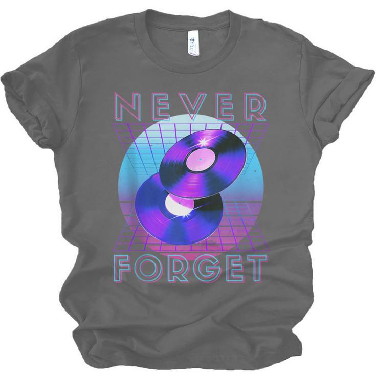 Never Forget Retro 80s 90s Nostalgia Unisex Jersey T-Shirt