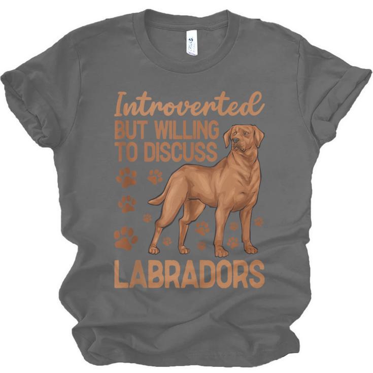 Fox Red Labrador Retriever Introvert Foxred Lab Unisex Jersey T-Shirt Fox Red Labrador Retriever Introvert Foxred Lab Unisex Jersey T-Shirt