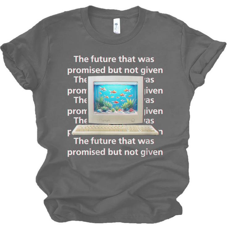 Frutiger Aero Aesthetic Tech The Future That Was Promised Unisex Jersey T-Shirt Frutiger Aero Aesthetic Tech The Future That Was Promised Unisex Jersey T-Shirt