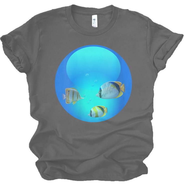 Frutiger Aero Aesthetic Tech Orb Fishes Unisex Jersey T-Shirt Frutiger Aero Aesthetic Tech Orb Fishes Unisex Jersey T-Shirt