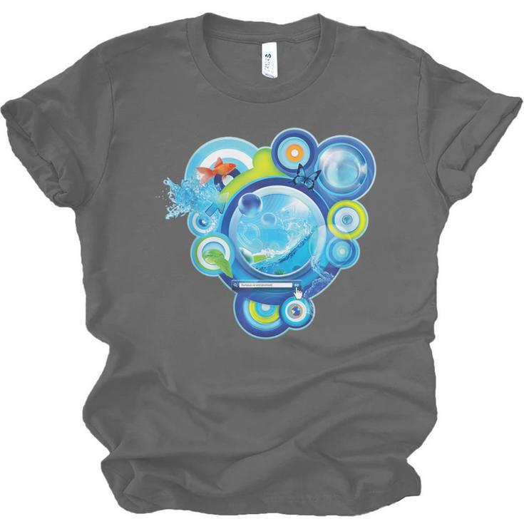 Frutiger Aero Metro Abstract Maximalism 2000s Nostalgia Unisex Jersey T-Shirt