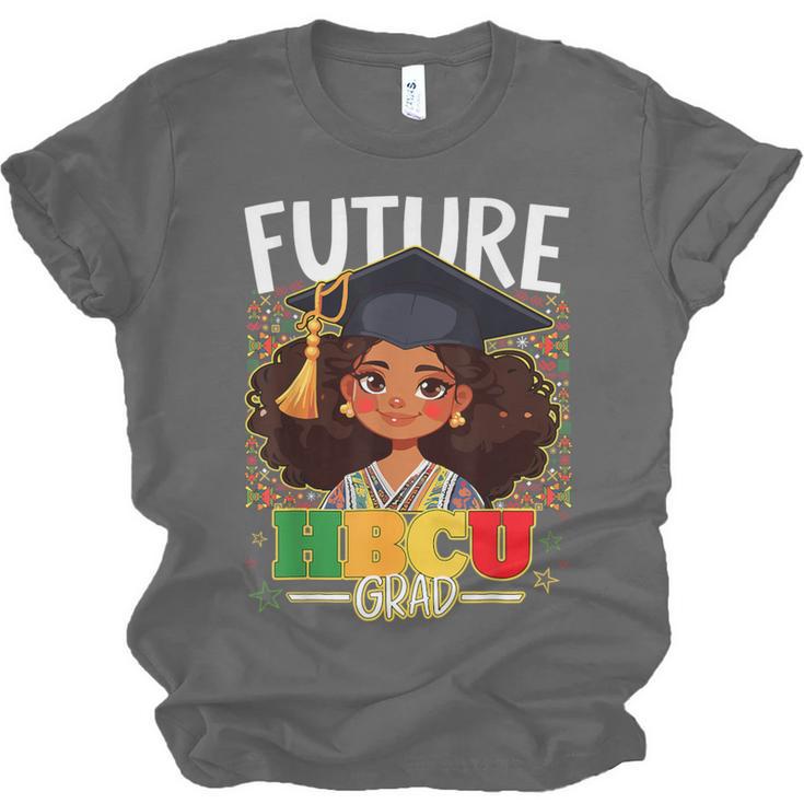 Future HBCU Grad Afro Girl College Graduation Kids Unisex Jersey T-Shirt