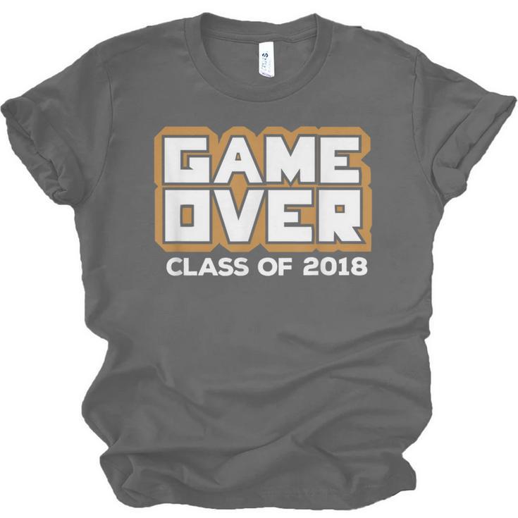Game Over Class Of 2018 Graduation Shirt Unisex Jersey T-Shirt