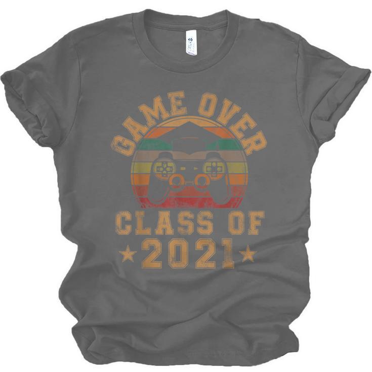Game Over Class Of 2021 Senior 21 Graduation Video Gamer Unisex Jersey T-Shirt