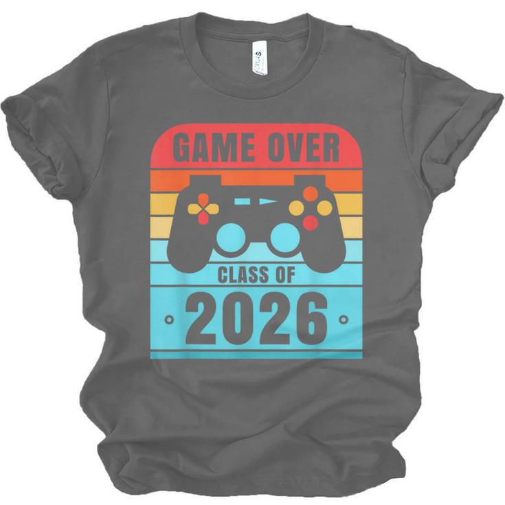 Game Over Class Of 2026 Shirt Students Graduation Unisex Jersey T-Shirt
