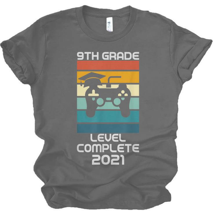 Gamer Graduation 2021 Retro 9th Grade Level Complete Unisex Jersey T-Shirt