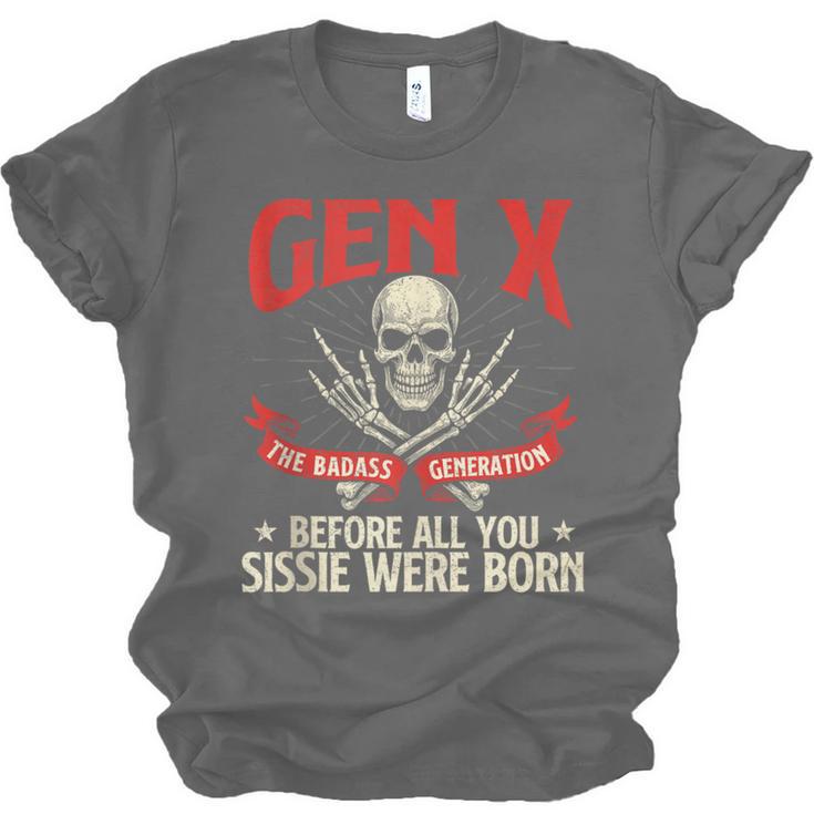 Gen X The Badass Generation Generation X Gen Xer Nostalgia Unisex Jersey T-Shirt