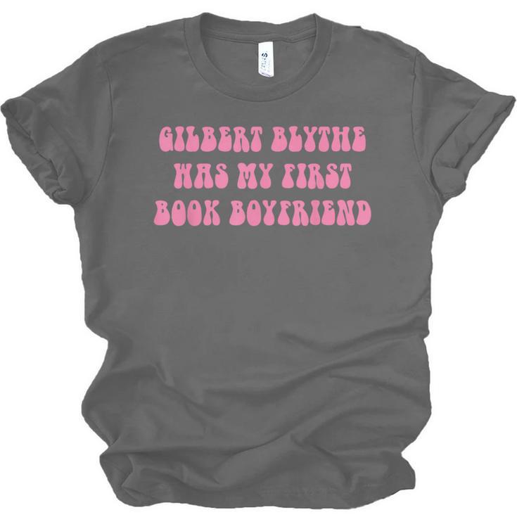 Gilbert Blythe Was My First Book Boyfriend Quote Unisex Jersey T-Shirt Gilbert Blythe Was My First Book Boyfriend Quote Unisex Jersey T-Shirt