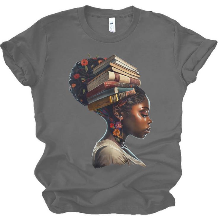 Girl Crown Of Books African Teacher Black History BHM Unisex Jersey T-Shirt Girl Crown Of Books African Teacher Black History BHM Unisex Jersey T-Shirt