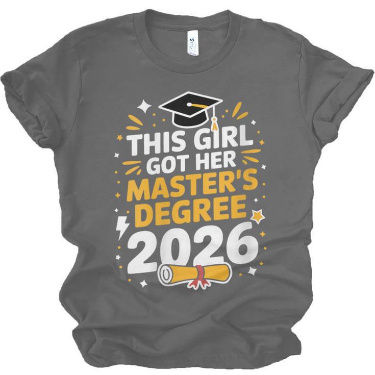 This Girl Got Her Masters Degree Graduation Mastered It 2026 Unisex Jersey T-Shirt