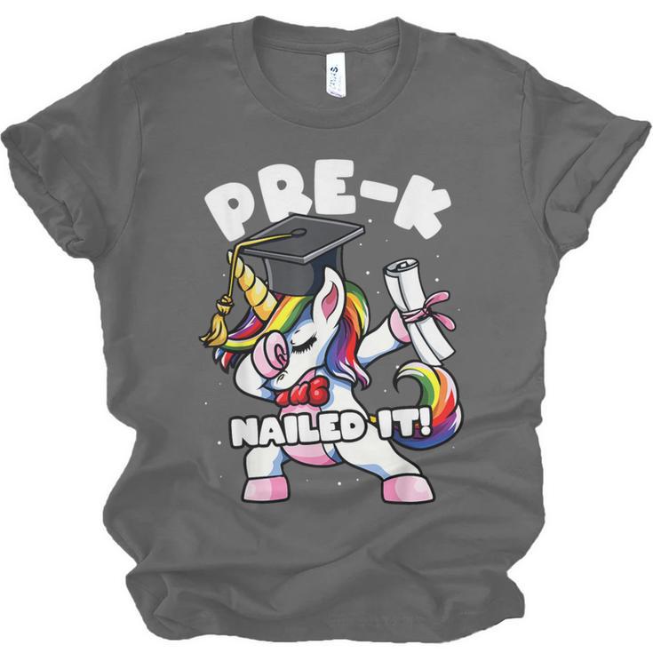 Girls Dabbing Unicorn Pre-K PreSchool Nailed It Graduation Unisex Jersey T-Shirt