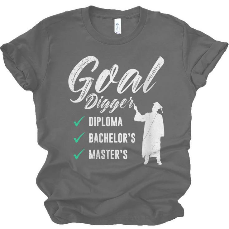 Goal Digger Diploma Master s Bachelor s Master Graduation Unisex Jersey T-Shirt