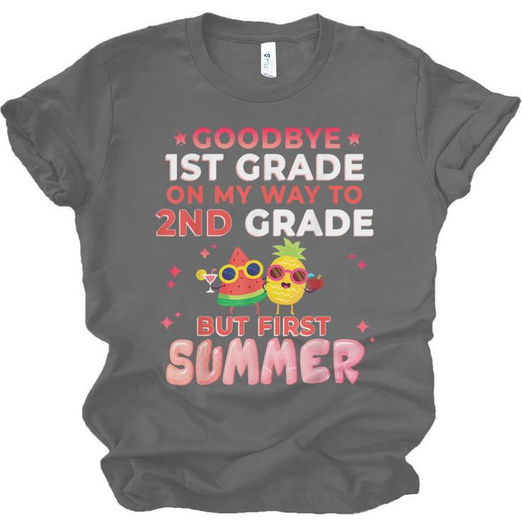 Goodbye 1st Grade Graduation To 2nd Grade Hello Summer Unisex Jersey T-Shirt