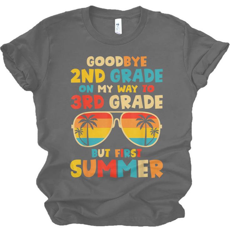 Goodbye 2nd Grade Graduation To 3rd Grade Hello Summer Kids Unisex Jersey T-Shirt