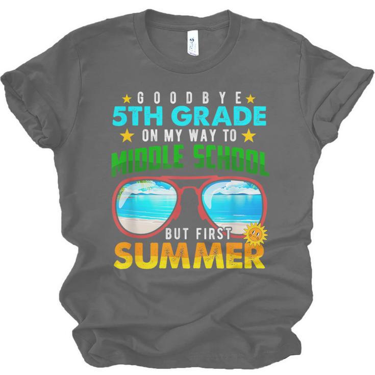 Goodbye 5th Grade Graduation To 6th Grade Hello Summer Kids Unisex Jersey T-Shirt